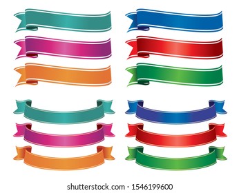 Ribbon material set Title Heading Decoration Ribbon material that can be used for various purposes