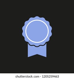 Ribbon medal vector icon