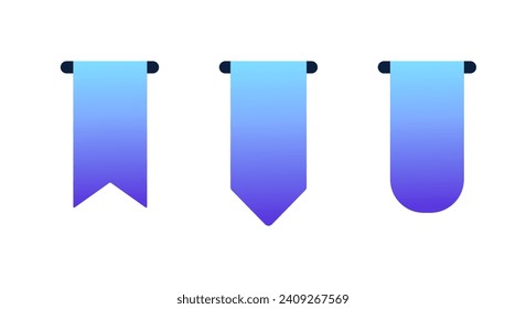 Modelaciones de cinta de opciones para texto. Plano, púrpura, firma plantillas de maquillaje. Iconos del vector