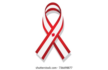 Ribbon mourn Cannada