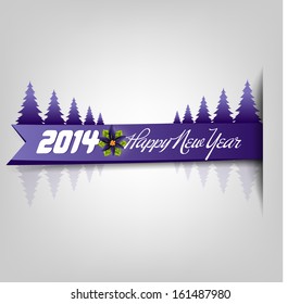 ribbon new year card