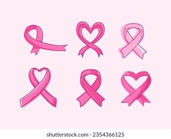 Ribbon october pink breast cancer prevention brazil - Fita Campanha Outubro Rosa