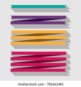 Ribbon on the banner