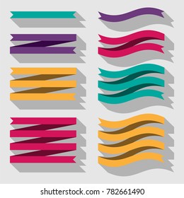 Ribbon on the banner