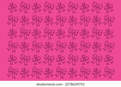 Ribbon pattern with pink color