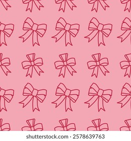 Ribbon pattern with pink color