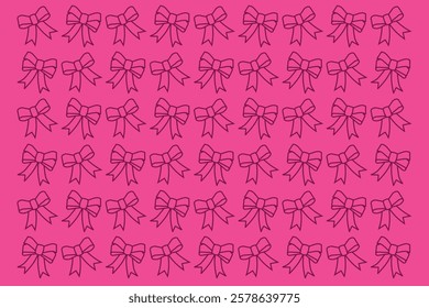 Ribbon pattern with pink color