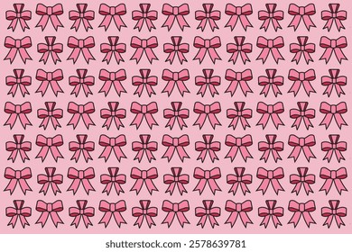 Ribbon pattern with pink color