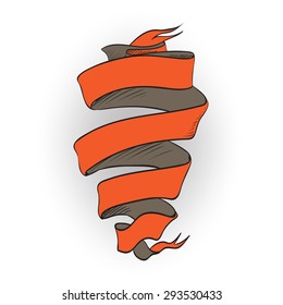 ribbon  place for text vector