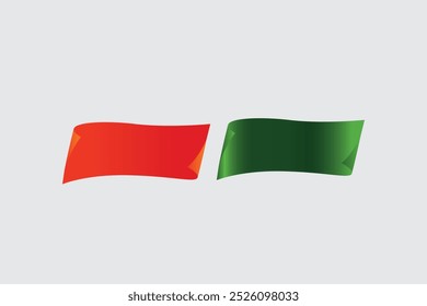 Icono de Vector del conjunto del Anuncio de la promoción de la cinta en plano. Conjunto de colección de etiqueta retro. Insignia de Anuncio de venta. Ilustración gráfica de etiqueta para Web