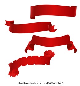 Ribbon in retro style