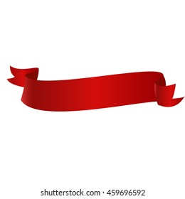 Ribbon in retro style