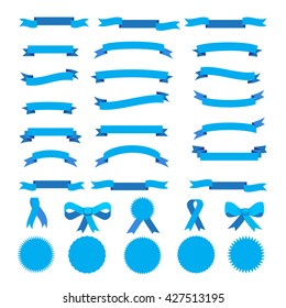 Ribbon. Ribbons icon vector. Ribbon label. Ribbon bow tie. Set of ribbons banners logo blue color sign isolated on white background. Award cup sports symbol. Winner Ribbon Oktoberfest 2024 decoration