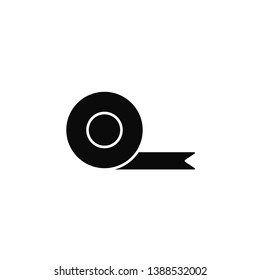 ribbon, roll icon. Simple glyph, flat vector of Ribbon icons for UI and UX, website or mobile application