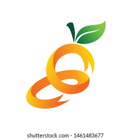 Ribbon rolls formed mango fruit
