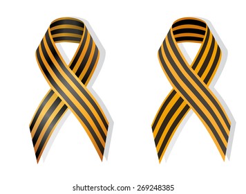 Ribbon of Saint George; commemoration of World War II in Post-Soviet countries also used as a symbol of the pro-Russian separative