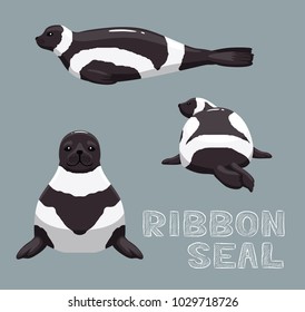 Ribbon Seal Cartoon Vector Illustration