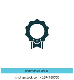 ribbon seal icon winner symbol logo template  design element eps 10
