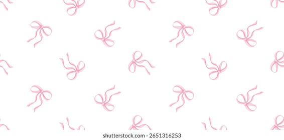 Ribbon Seamless Pattern Vector Illustration