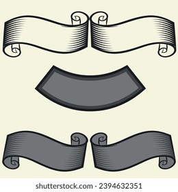 Conjunto de cinta de opciones. Elementos de cinta de opciones. etiqueta de arranque. Vintage. Colección moderna de cintas. Ilustración vectorial.