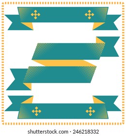 ribbon set with halftone