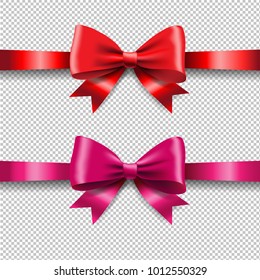 Ribbon Set Isolated With Gradient Mesh, Vector Illustration