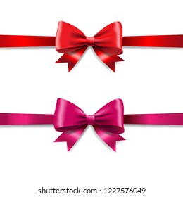 Ribbon Set Isolated With Gradient Mesh, Vector Illustration