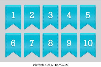 Ribbon Set With Numbers