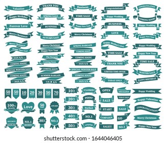 
Conjunto de cintas de varias formas