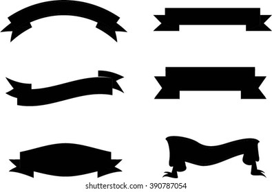 Ribbon set.Ribbon banner vector illustration.