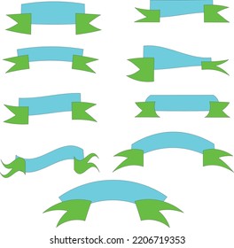 ribbon shape decoration celebration vector