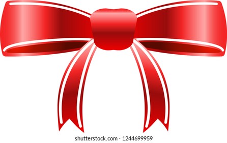 ribbon shaped like a butterfly