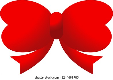 ribbon shaped like a butterfly