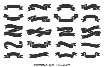 banner vector black and white