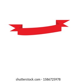 ribbon simple clip art vector illustration
