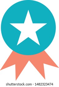 Ribbon Single Vector trendy icon on white background for web graphic