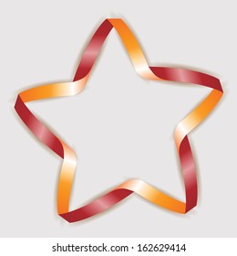 Ribbon Star Stock Vector (Royalty Free) 162629414
