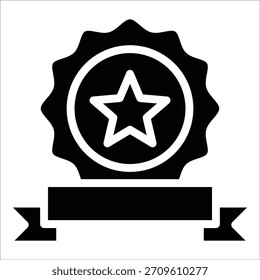 Elemento de icono de estrella de cinta para diseño