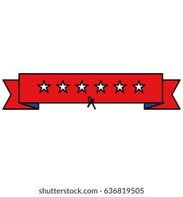 ribbon with stars frame