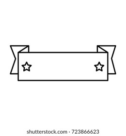 ribbon with stars frame