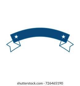 ribbon with stars frame