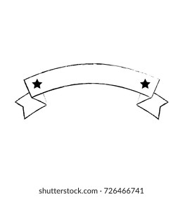 ribbon with stars frame
