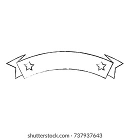 ribbon with stars frame