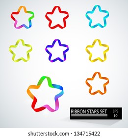 ribbon stars set