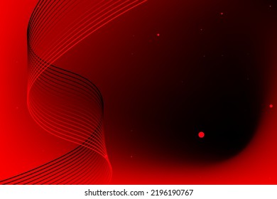 Ribbon Striped Swirl Vertical With Particle Gradient Red Theme Background Can Be Use For Commercial Banner Food And Beverage Label Technology Product Presentation Package Design Vector Eps.