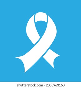 ribbon in support of breast cancer, vector illustration