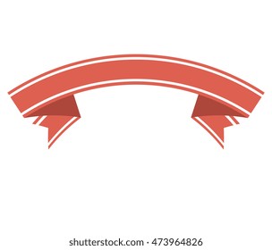 ribbon template banner element decoration label vector illustration
