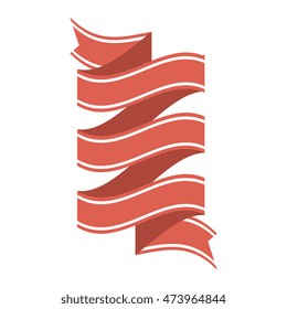 ribbon template banner element decoration label vector illustration