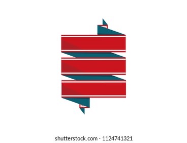 Ribbon Template Design