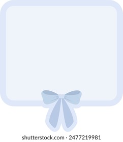 Ribbon Text Box Bow Quote Box Cute Frame Notes Background